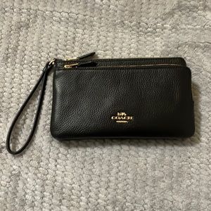 Authentic Coach Double Zip Wallet
